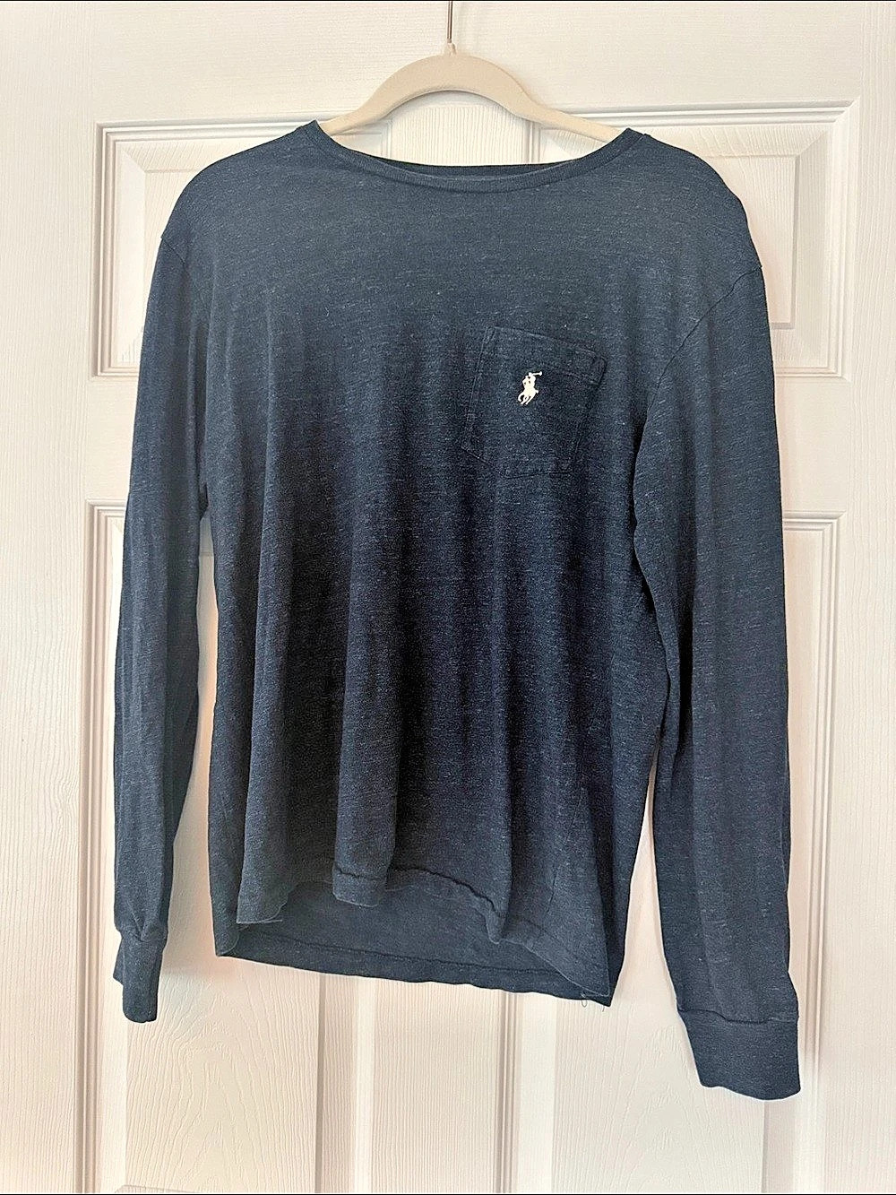 Polo Ralph Lauren Long-Sleeve Pocket T-Shirt Blue Small